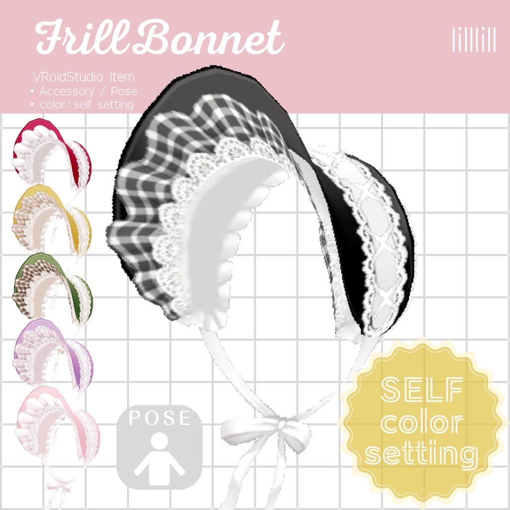 【服色自由】Frill Bonnet+pose