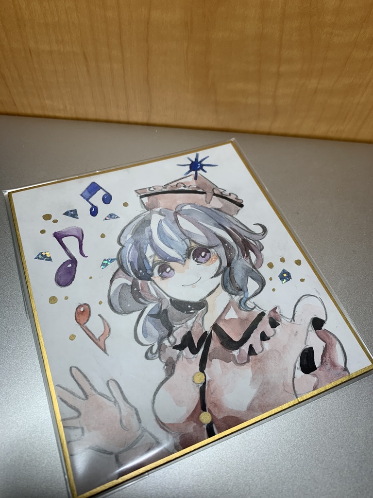 東方project メルラン プリズムリバー 手描き色紙 水彩pj 帝都炉心画廊 Booth