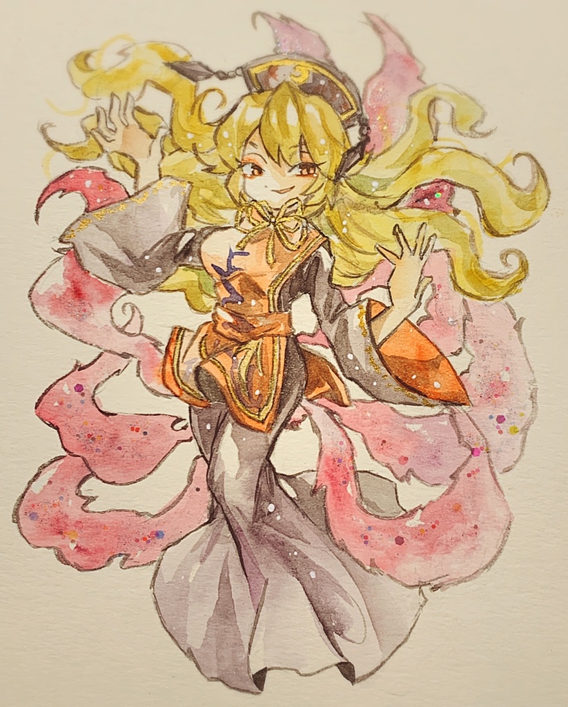 東方Project 純狐 水彩原画