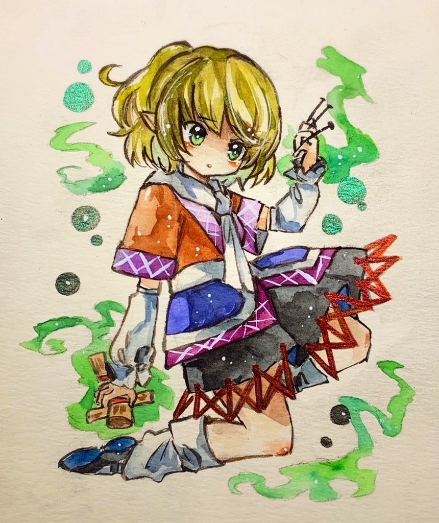 東方project 水橋パルスィ 水彩原画 水彩pj 帝都炉心画廊 Booth