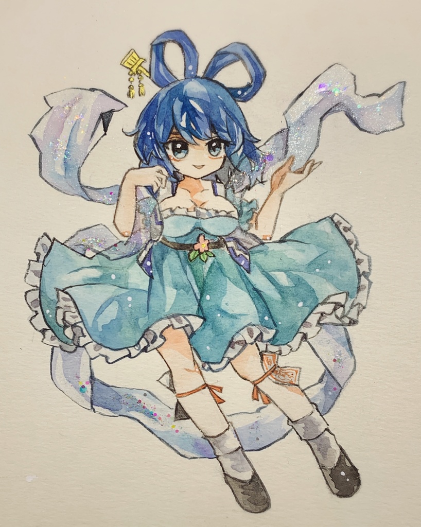 東方Project 霍青娥 水彩原画 - 水彩PJ 帝都炉心画廊 - BOOTH