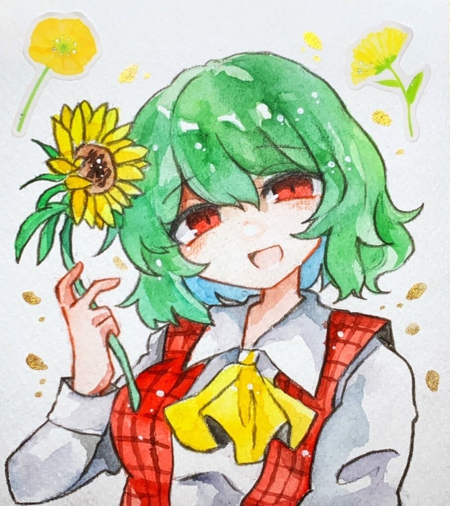 東方Project 風見幽香 水彩原画