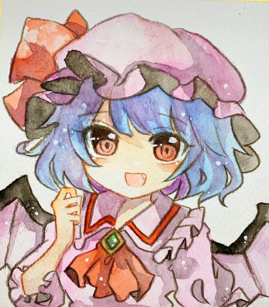 手描き同人イラスト東方＊レミリア＊ ハガキ