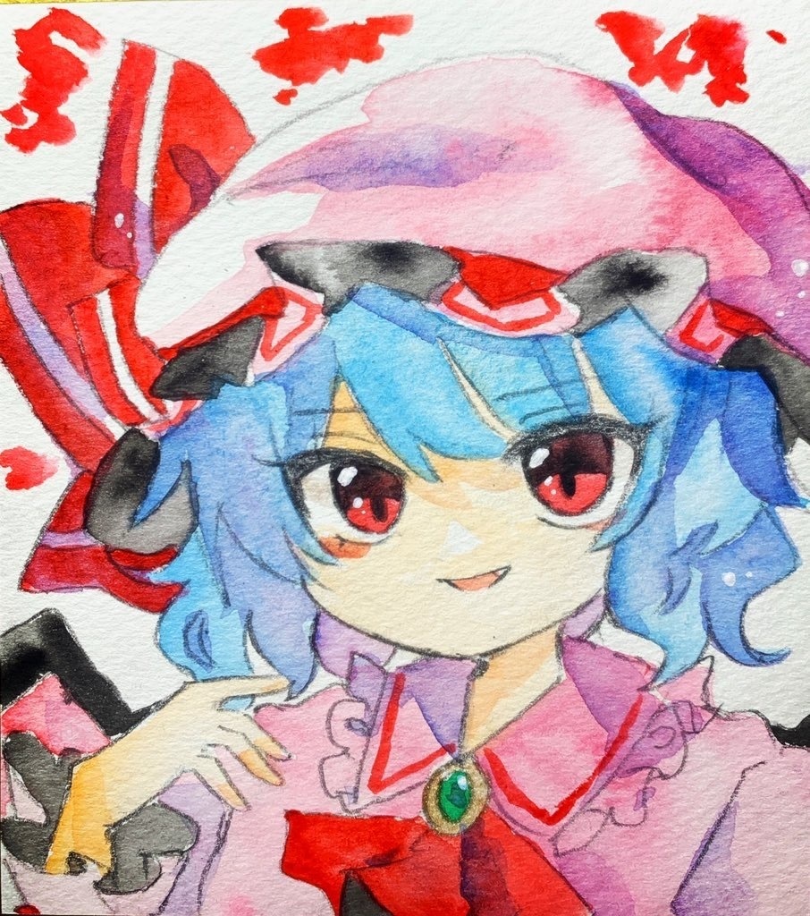 同人手描きイラスト【ロリゆかりん】東方Project・透明水彩 - 手描きイラスト