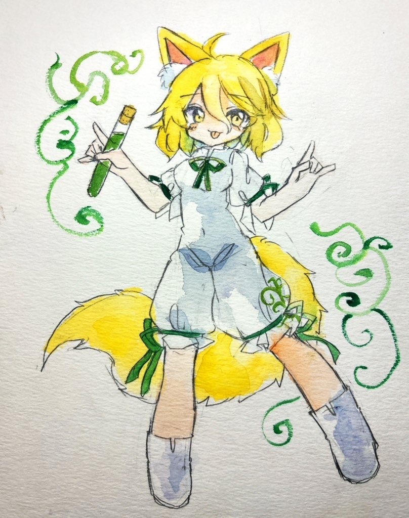 東方Project 菅牧典 水彩原画