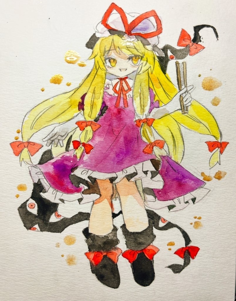 東方Project 八雲紫 水彩原画