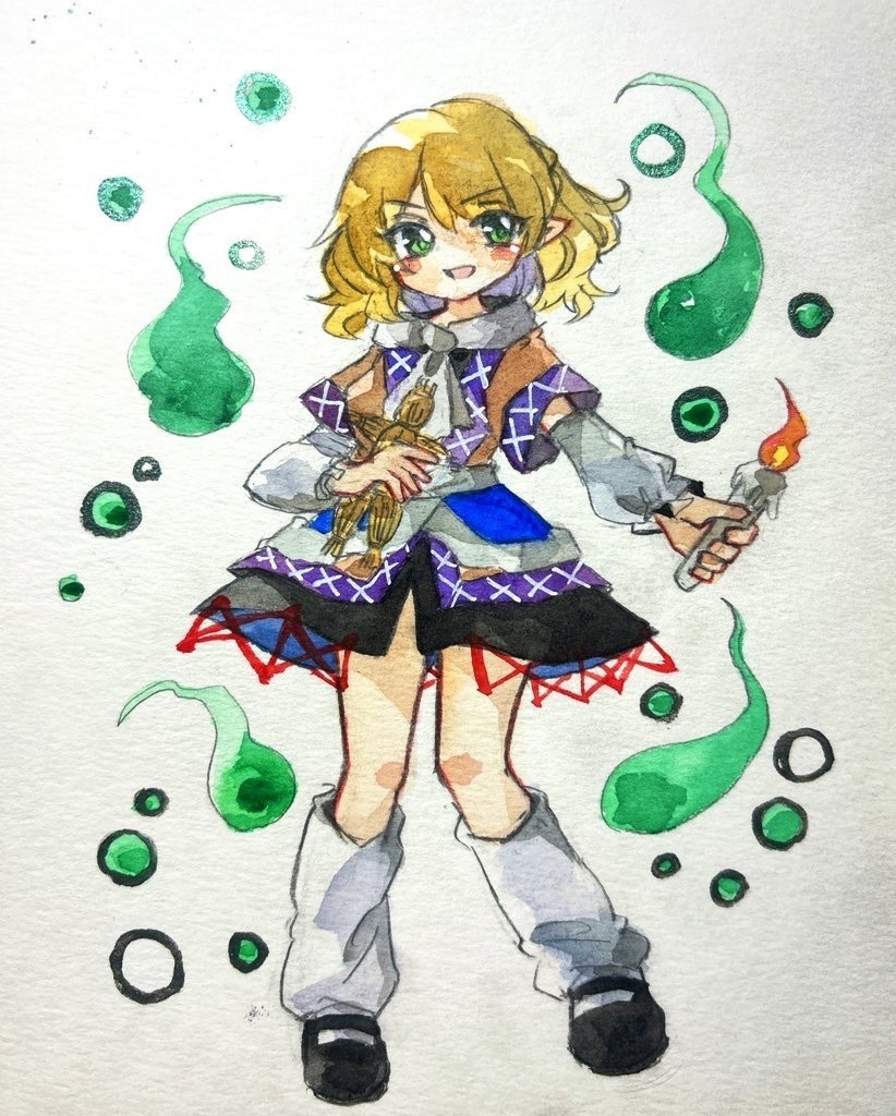 東方Project 水橋パルスィ 水彩原画