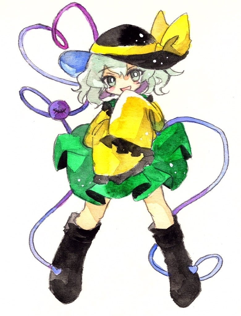 東方Project 古明地こいし 水彩原画