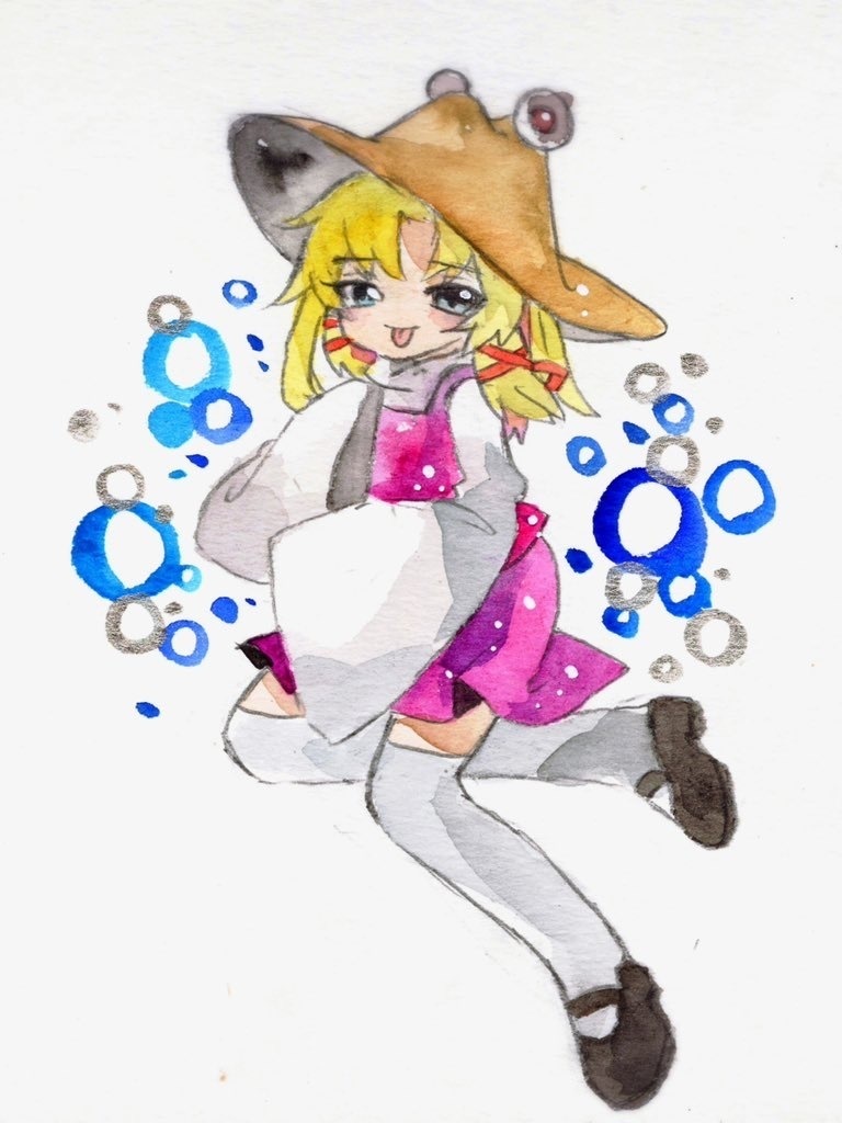 東方Project 洩矢諏訪子 水彩原画