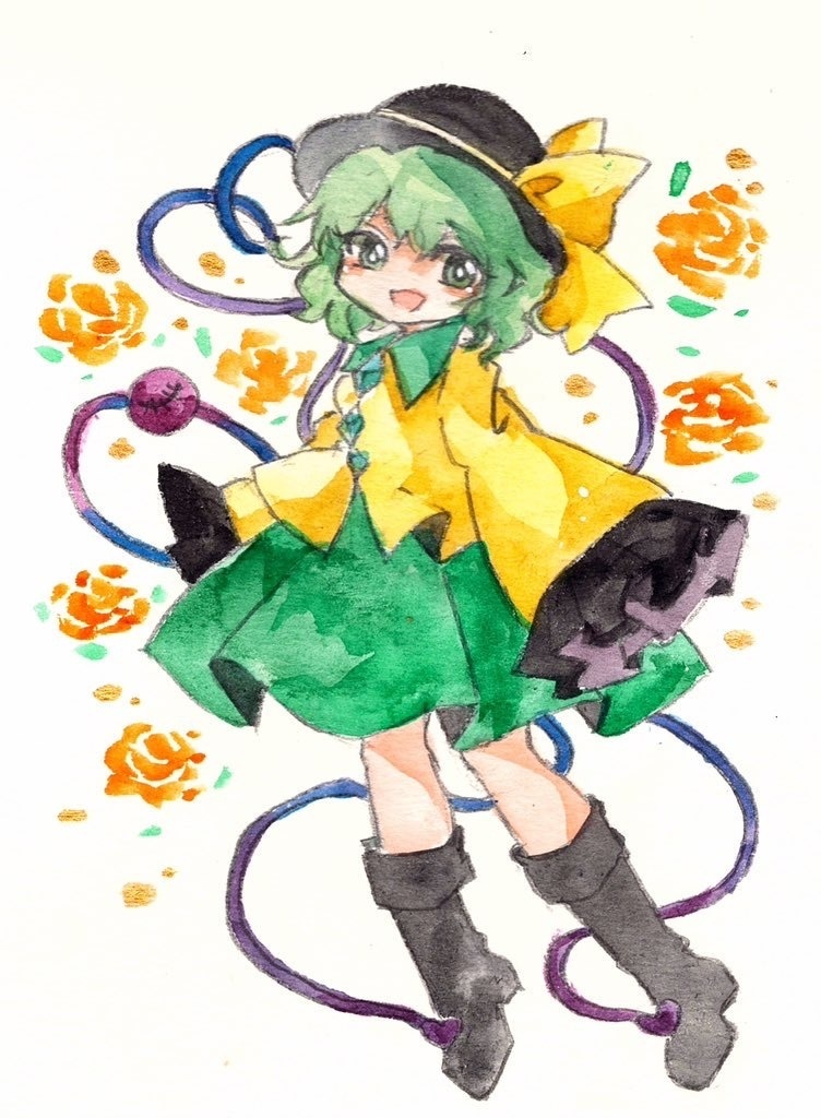 東方Project 古明地こいし 水彩原画