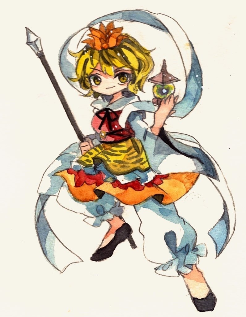東方Project 寅丸星 水彩画