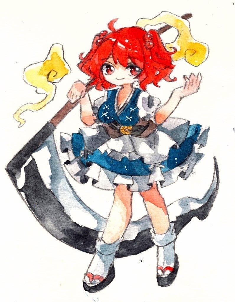 東方Project 小野塚小町 水彩画