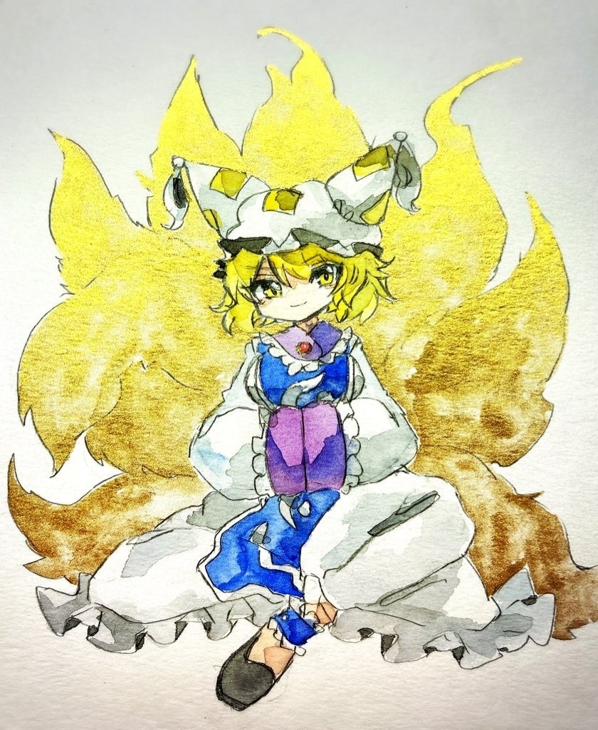 東方Project 八雲藍 手描きイラスト