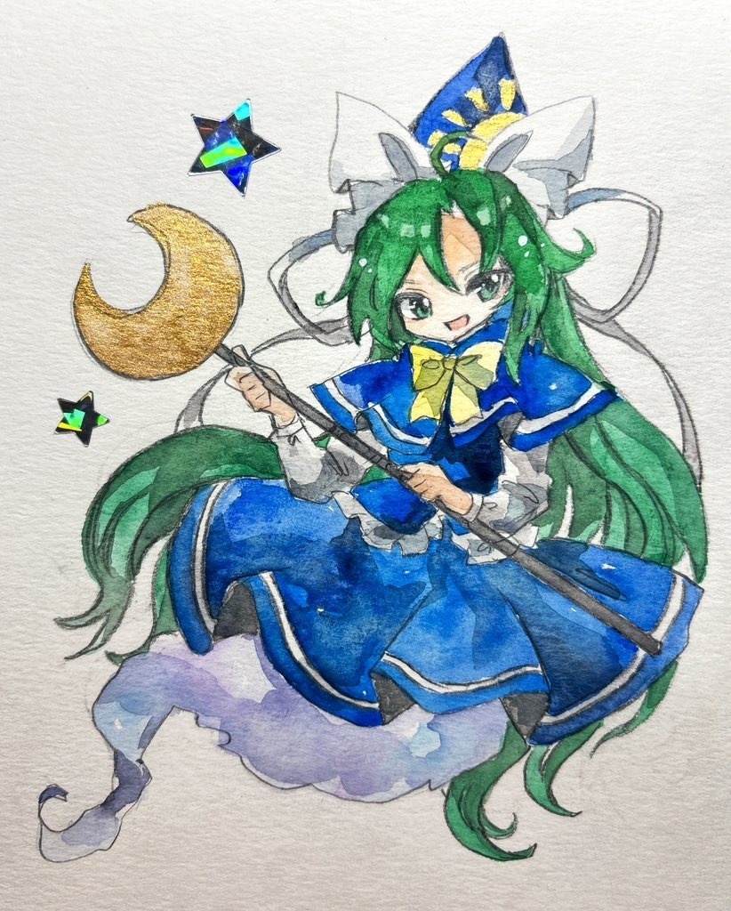 東方旧作 魅魔 水彩画