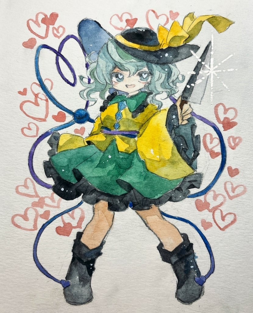 東方Project 古明地こいし 手描きイラスト