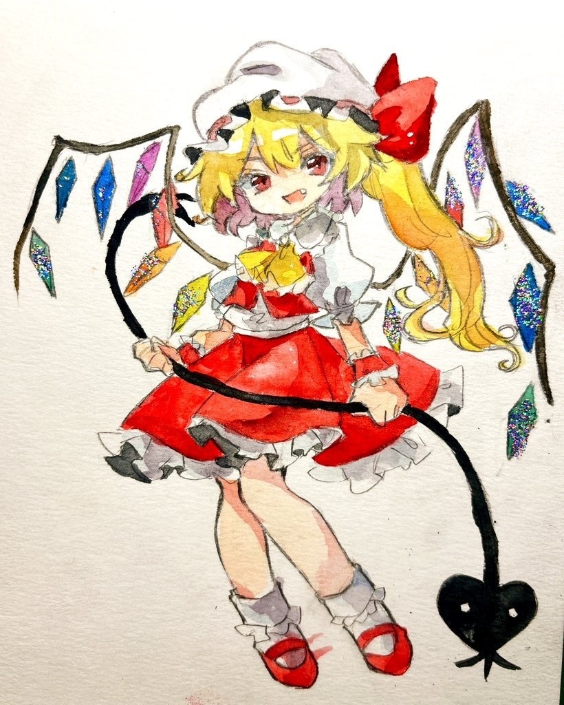 東方Project フランドール・スカーレット 水彩画