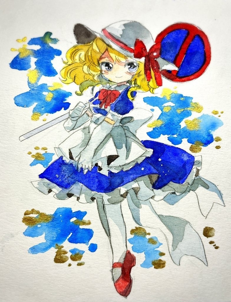 東方Project 旧作 カナ・アナベラル 水彩画