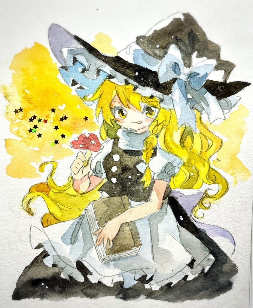 東方Project 霧雨魔理沙 水彩画