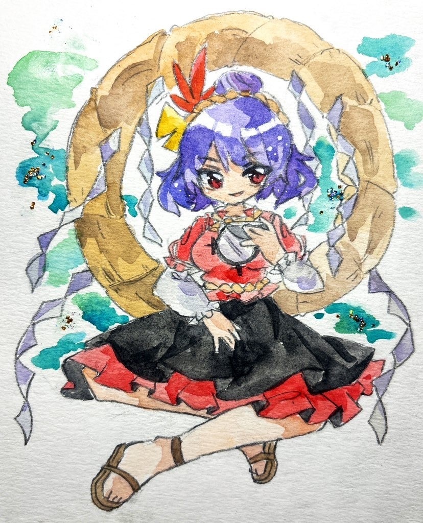 東方Project 八坂神奈子 水彩画