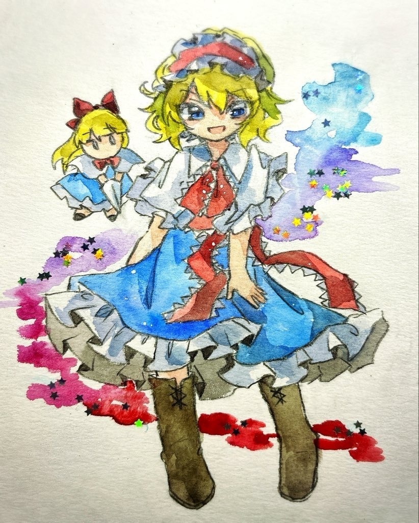 東方Project アリス・マーガトロイド 手描きイラスト