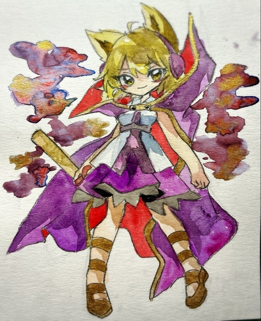 東方Project 豊聡耳神子 水彩画