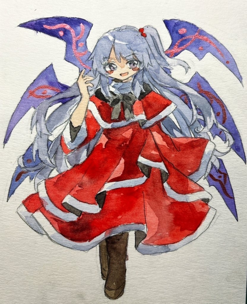東方Project 神綺 旧作 水彩画