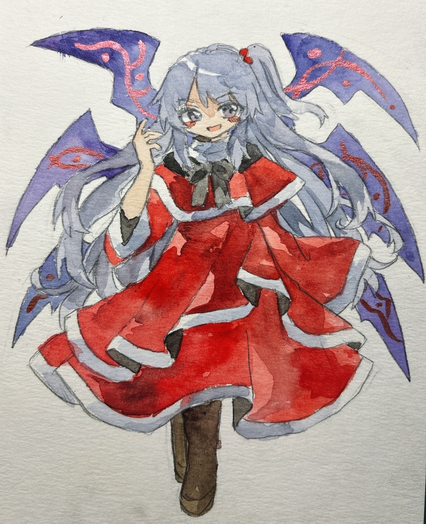 東方Project 神綺 旧作 水彩画