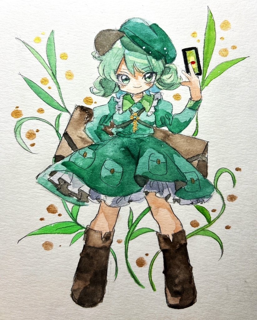 東方Project 山城たかね 水彩原画