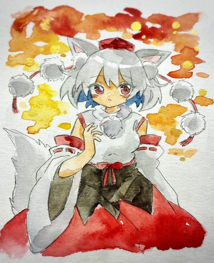 東方Project 犬走椛 (胸上)手描きイラスト