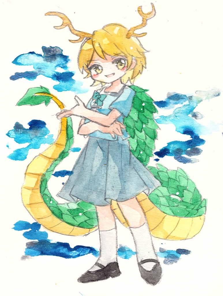 東方Project 吉弔 八千慧 水彩原画