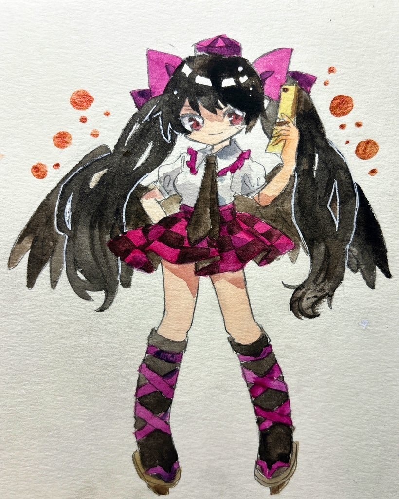 東方Project 姫海棠はたて 水彩原画