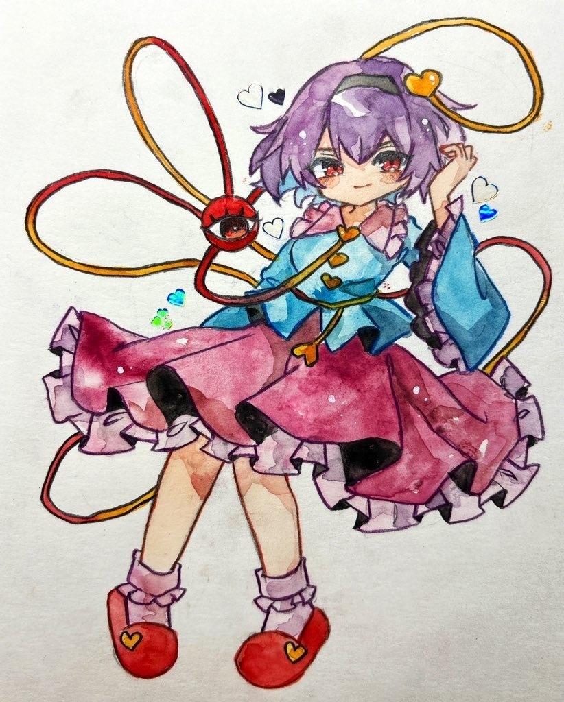 東方Project 古明地さとり 水彩原画