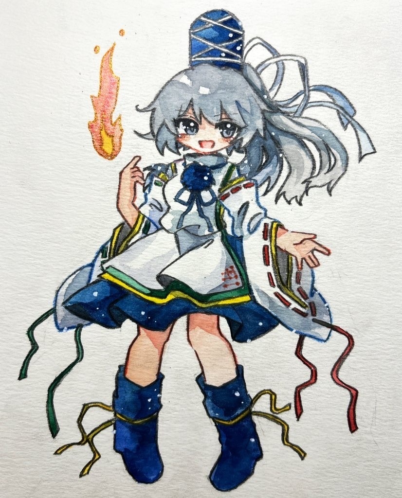 東方Project 物部布都 手描きイラスト