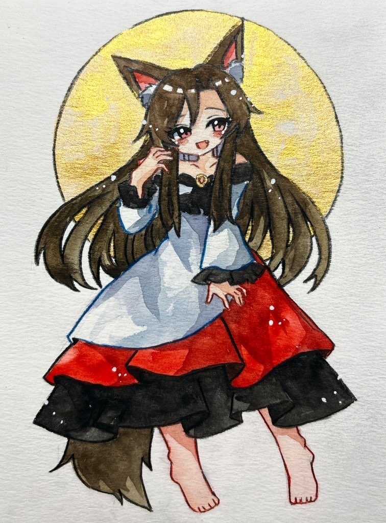 東方Project 今泉影狼 手描きイラスト