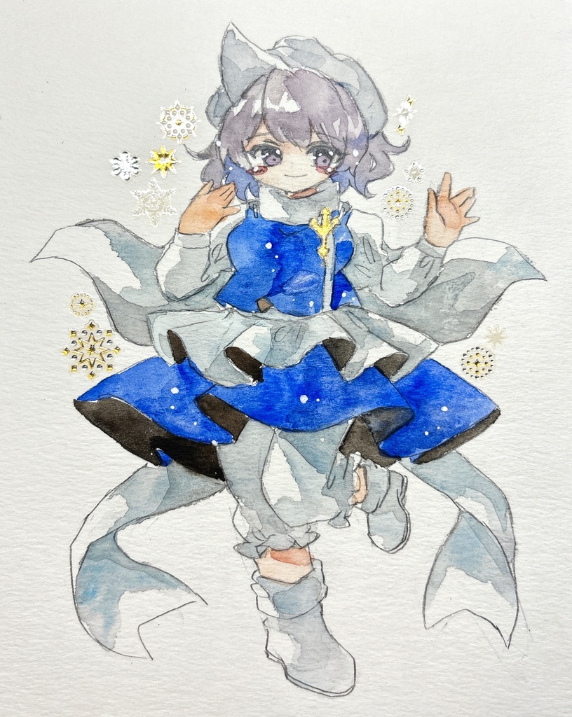 東方Project レティ・ホワイトロック 手描きイラスト