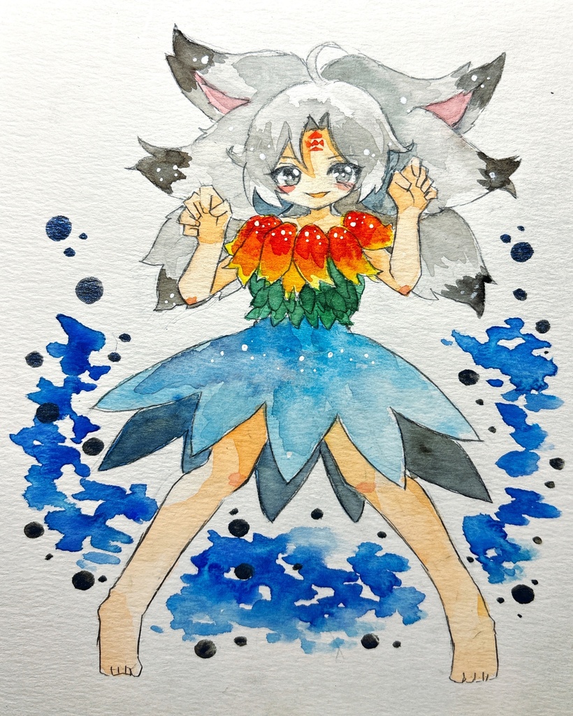 東方Project 封獣チミ 手描きイラスト
