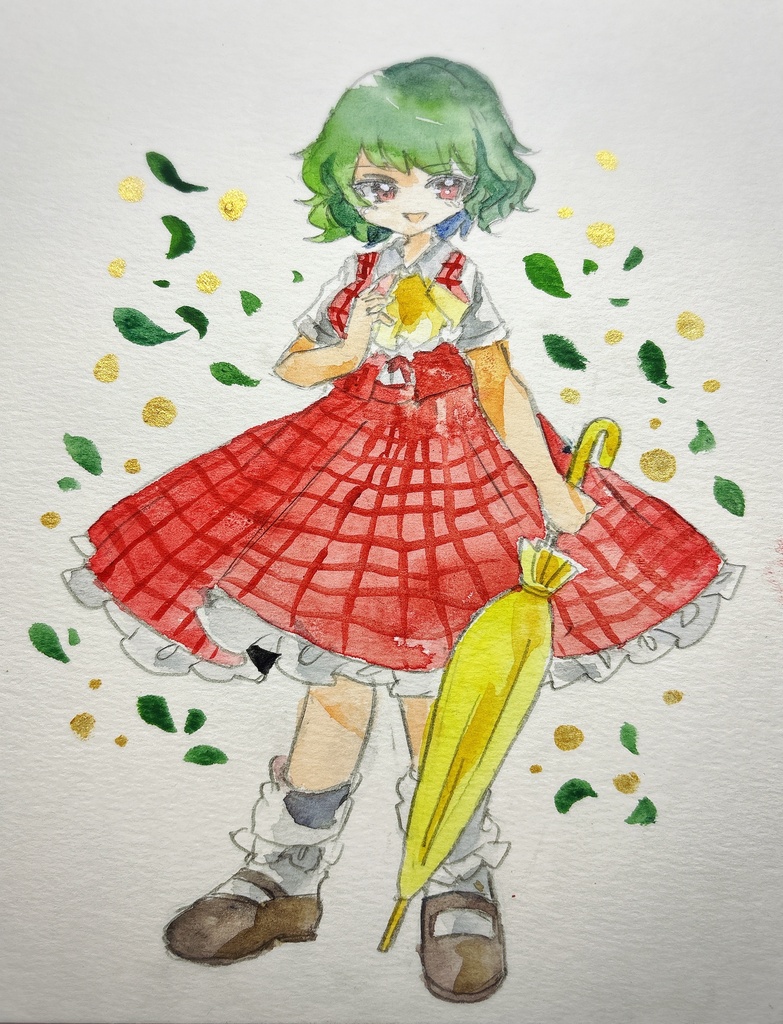 東方Project 風見幽香 手描きイラスト