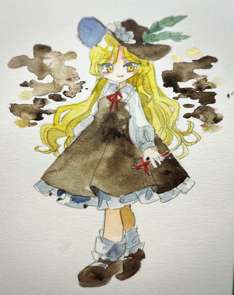 東方Project 蓬莱人形 ジャケットの子 手描きイラスト
