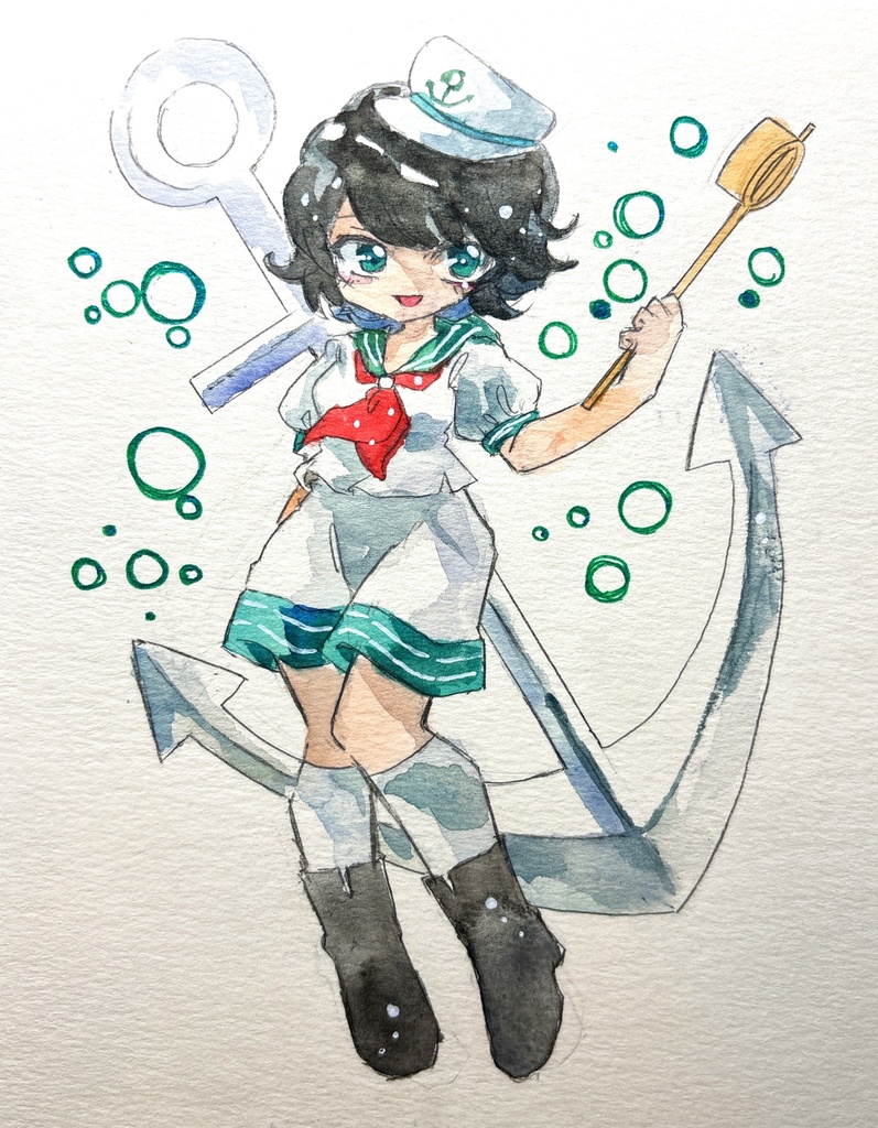 東方Project 村紗水蜜 手描きイラスト
