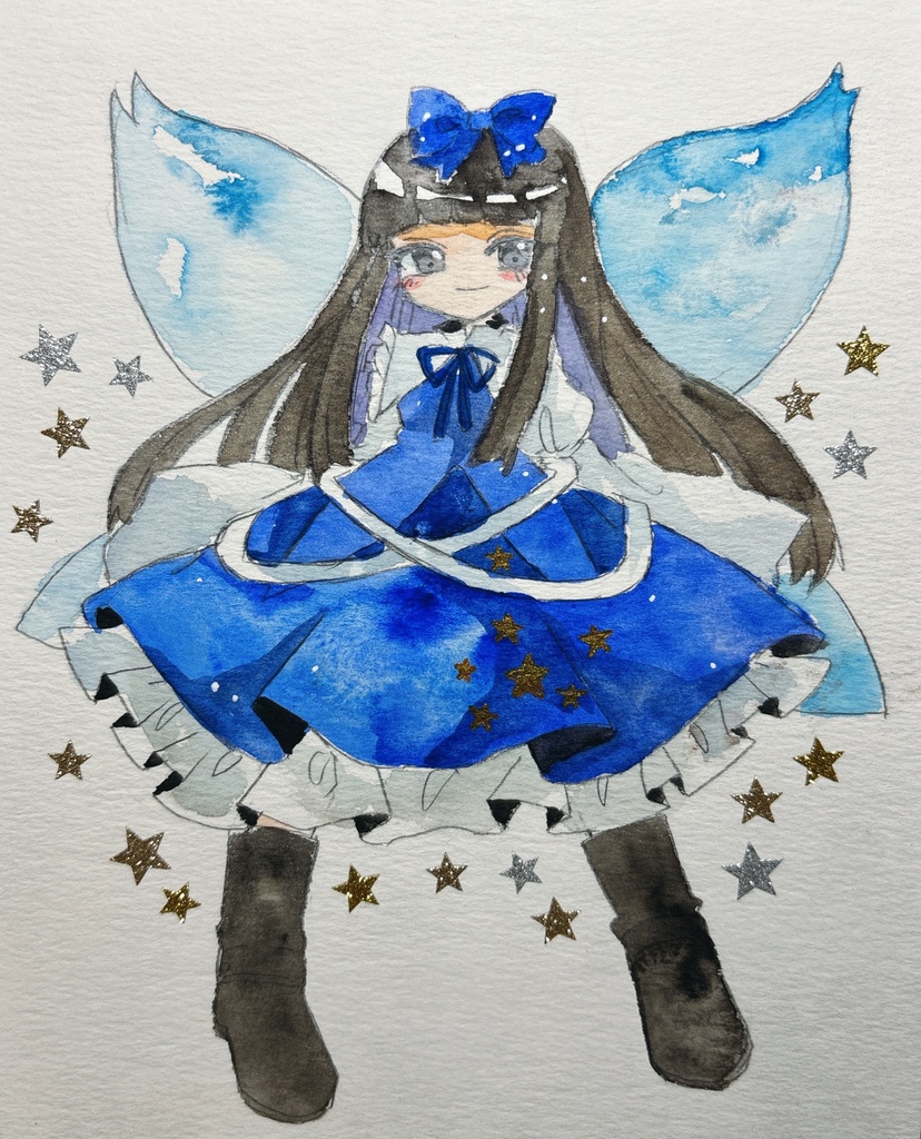 東方Project スターサファイア 水彩原画