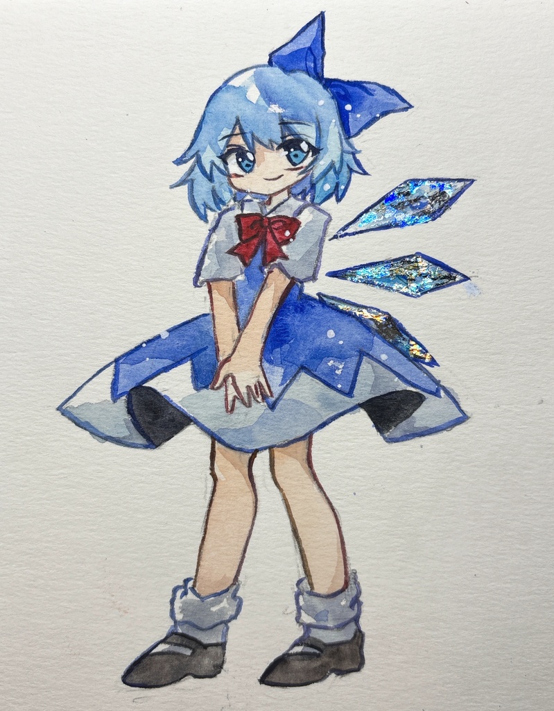 東方Project チルノ 手描きイラスト