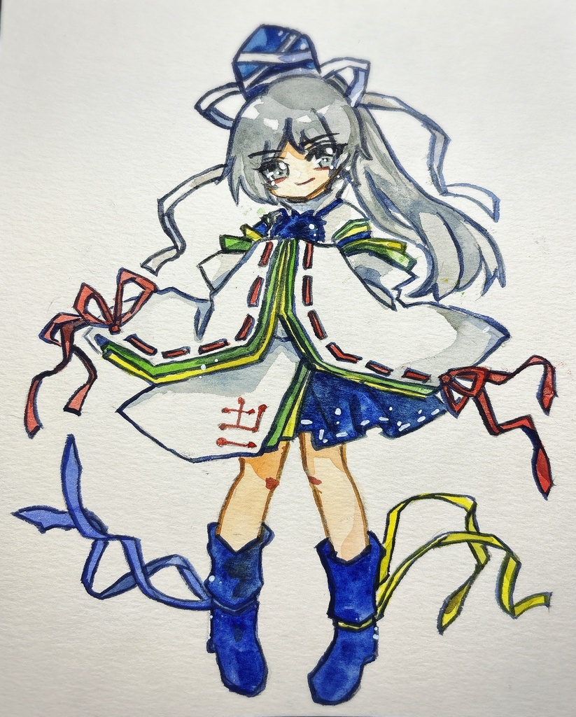 東方Project 物部布都 手描きイラスト
