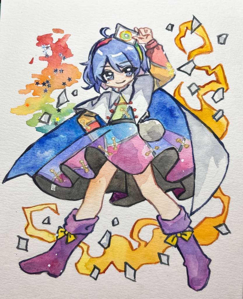 東方Project 天弓千亦 水彩画