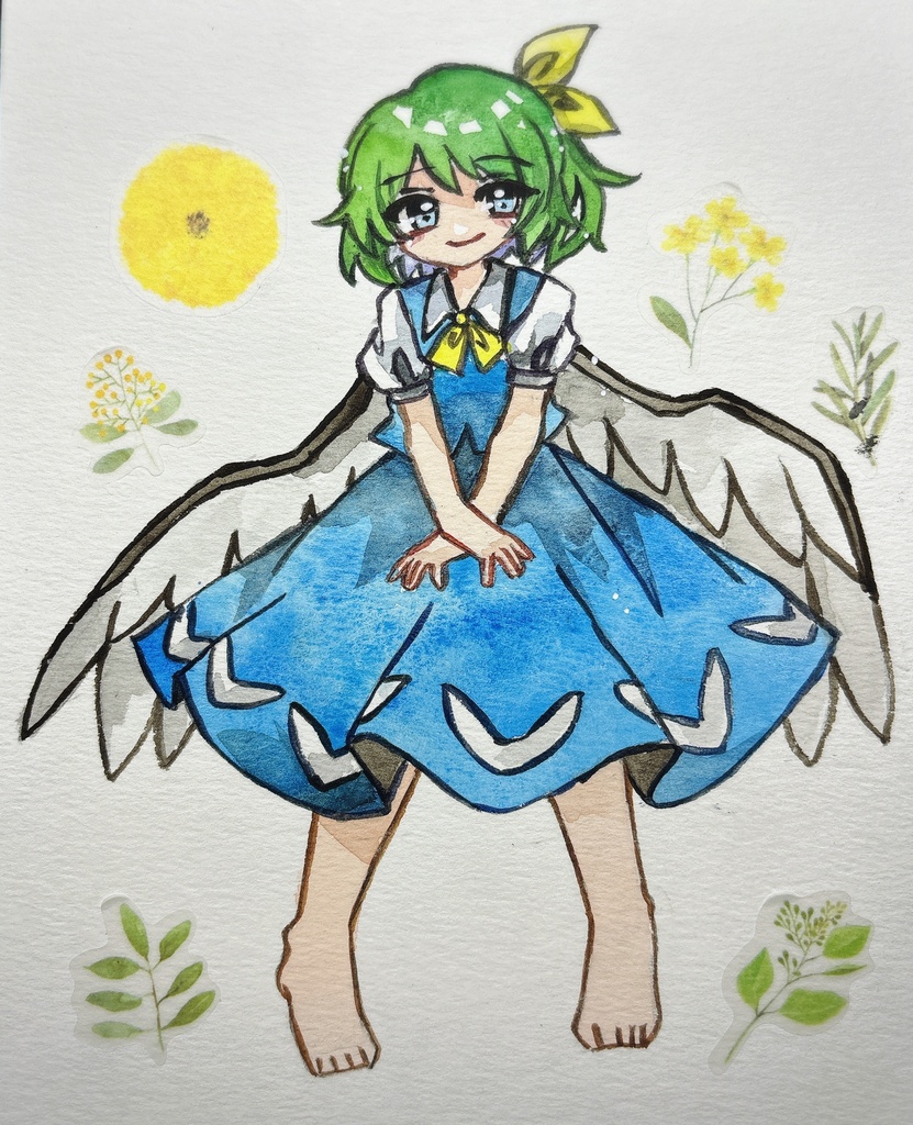 東方Project 大妖精 手描きイラスト