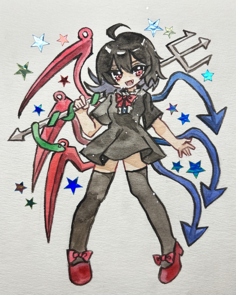 東方Project 封獣ぬえ 手描きイラスト