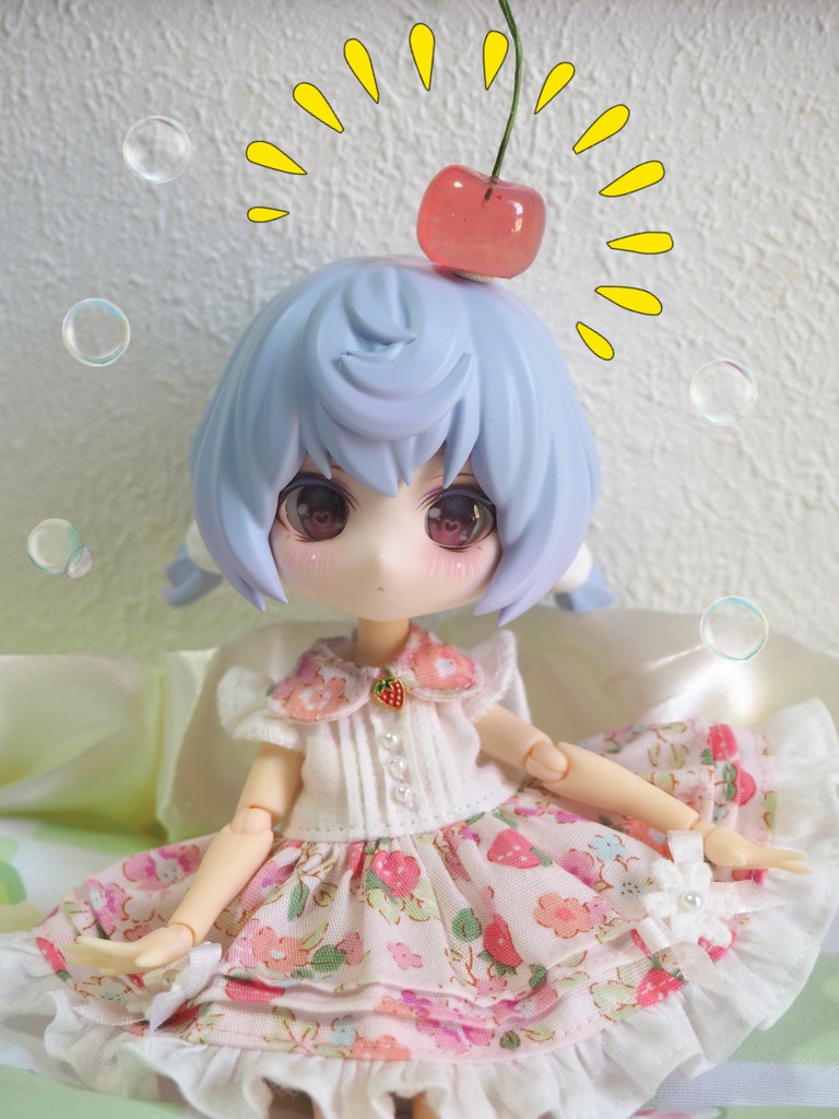 ドール用ヘアパーツ（さくらんぼ）