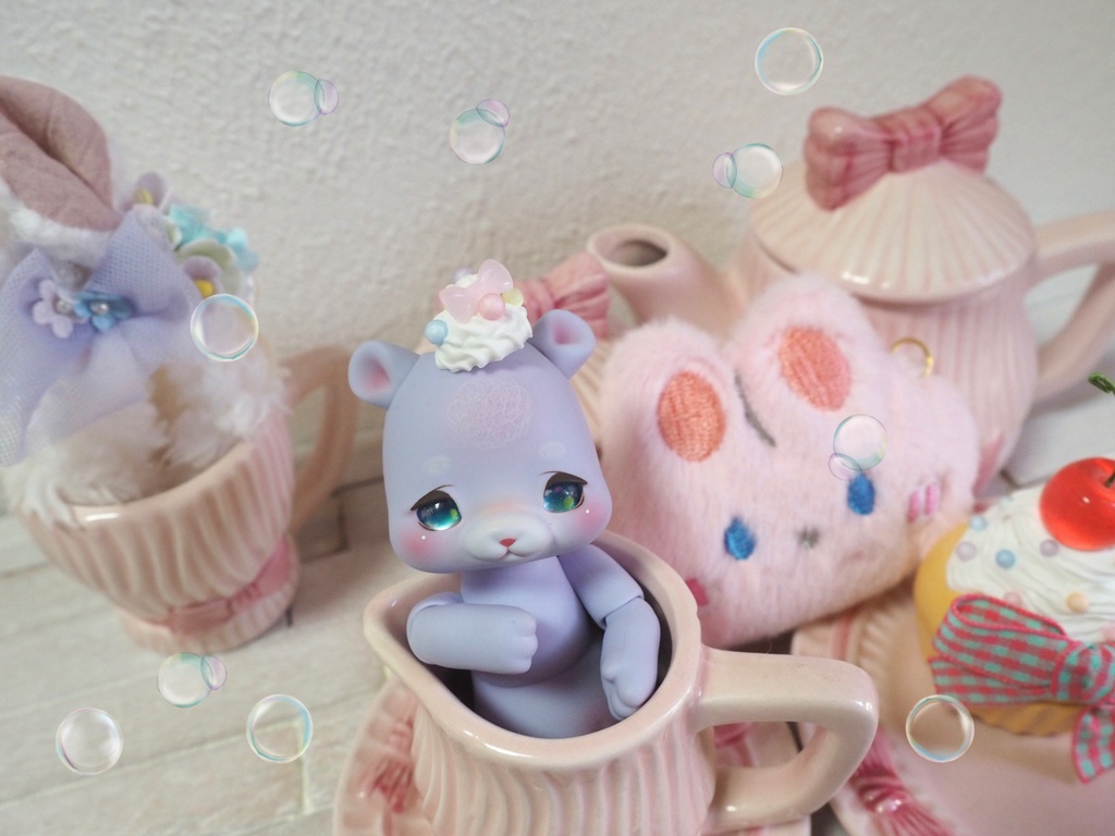 ドール用ヘアパーツ（ホイップクリーム）cocoriangねんどろいどなど