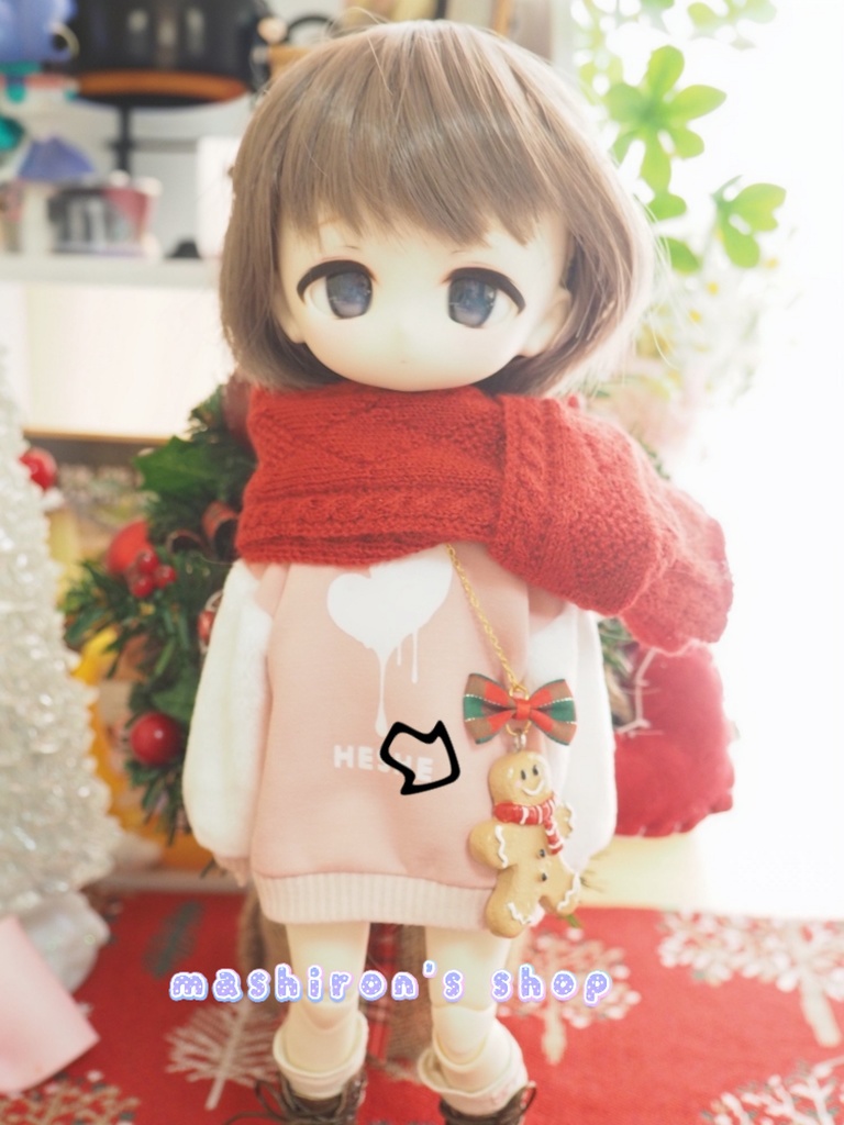 1/6ドール用『クリスマスクッキーバッグ』