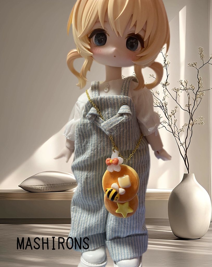 1/6〜1/8ドール用 はちみつパンケーキポシェット