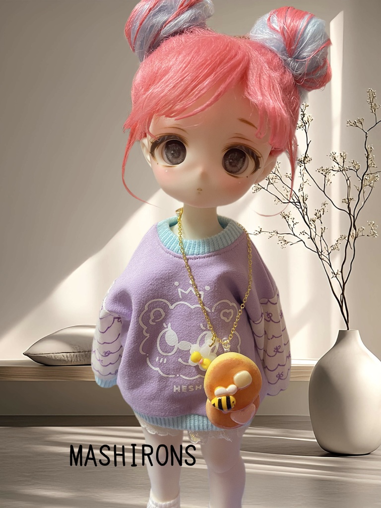1/6〜1/8ドール用 はちみつパンケーキポシェット